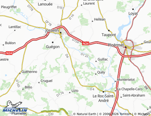 Mappa MICHELIN Saint-Servant - ViaMichelin