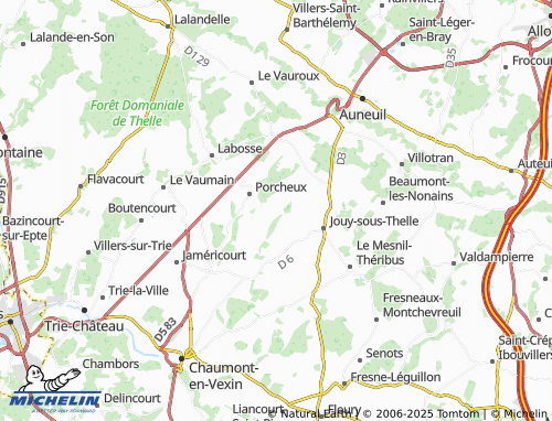 MICHELIN Les Horgnes map - ViaMichelin