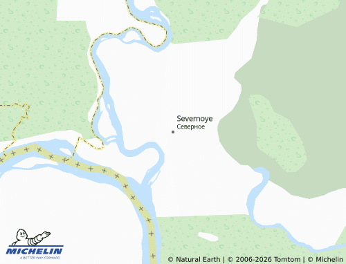 MICHELIN-Landkarte Severnoye - ViaMichelin