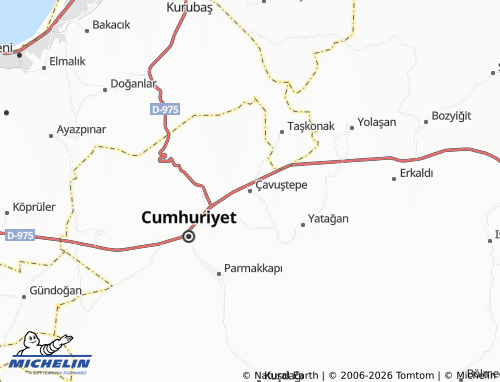 Mappa MICHELIN Çavuştepe - ViaMichelin