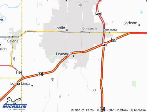 Mapa MICHELIN Leawood - ViaMichelin