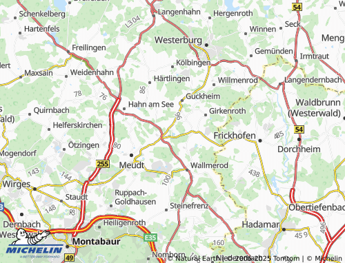 MICHELIN-Landkarte Wahnscheid - ViaMichelin