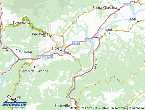 Mapa MICHELIN Anzù - ViaMichelin