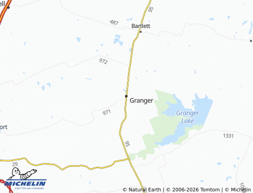 Kaart MICHELIN Granger - ViaMichelin