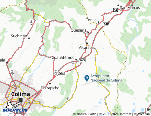 MICHELIN Griselda Álvarez map - ViaMichelin