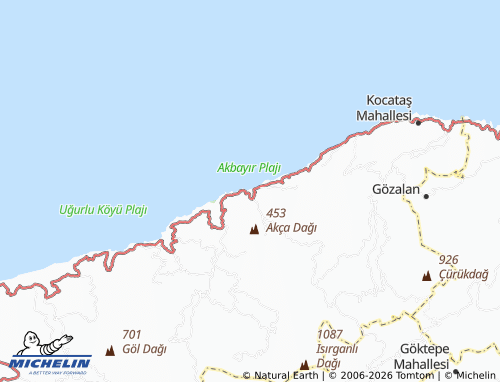 Mappa MICHELIN Akbayır - ViaMichelin
