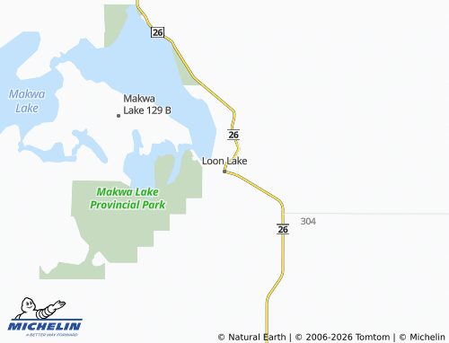 Carte MICHELIN Loon Lake - ViaMichelin