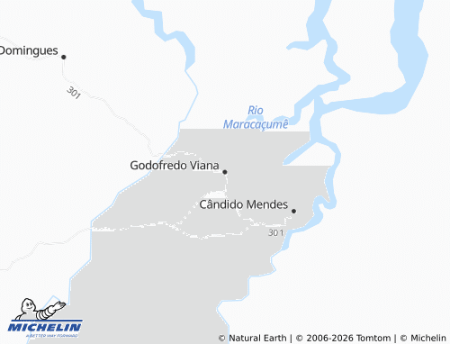 MICHELIN-Landkarte Godofredo Viana - ViaMichelin