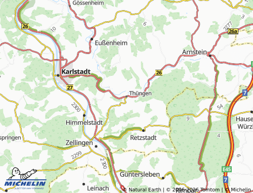 MICHELIN Thüngen map - ViaMichelin