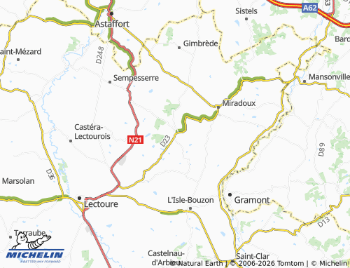 Mappa MICHELIN Castet-Arrouy - ViaMichelin
