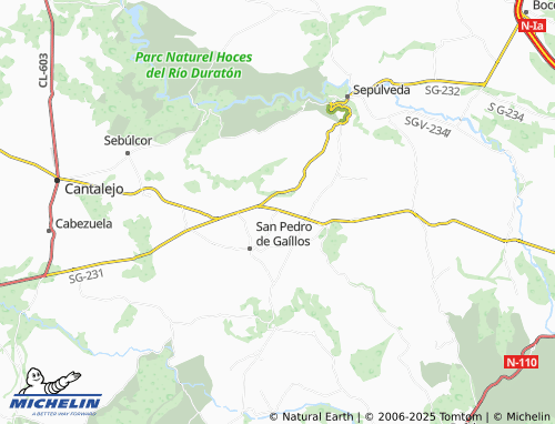 MICHELIN Aldealcorvo map - ViaMichelin