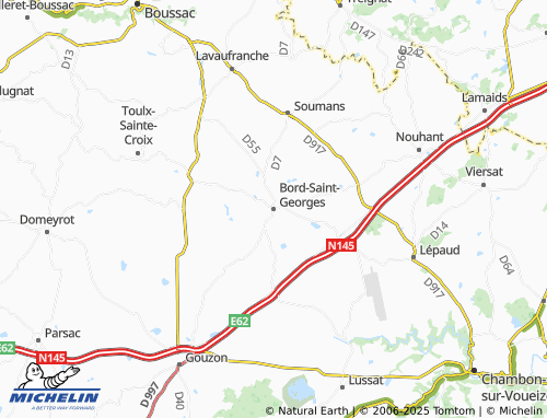 MICHELIN Bord-Saint-Georges map - ViaMichelin