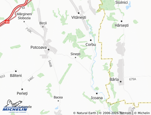 Mappa MICHELIN Sinești - ViaMichelin