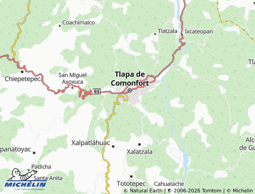 Mapa MICHELIN Emiliano Zapata - ViaMichelin