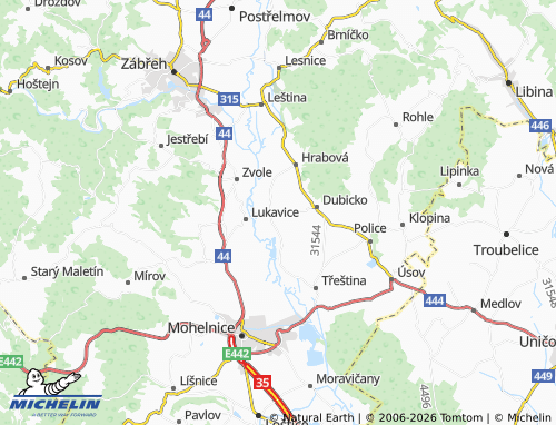 Mappa MICHELIN Bohuslavice - ViaMichelin