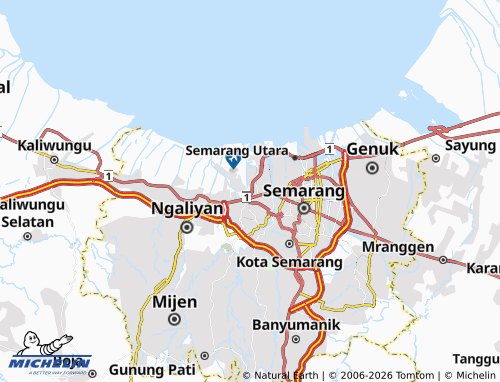 MICHELIN Semarang Barat map - ViaMichelin