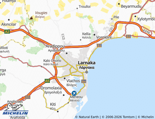 MICHELIN Kokkines map - ViaMichelin