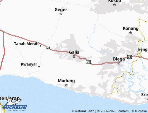 MICHELIN Galis map - ViaMichelin