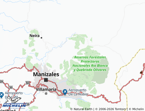 MICHELIN Río Blanco map - ViaMichelin