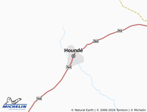 MICHELIN Houndé map - ViaMichelin