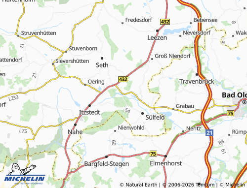Mappa MICHELIN Borstel - ViaMichelin