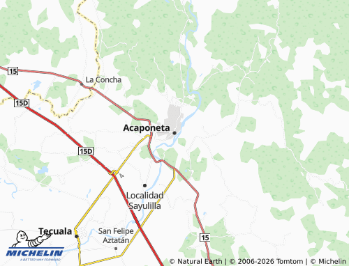 MICHELIN Acaponeta map - ViaMichelin