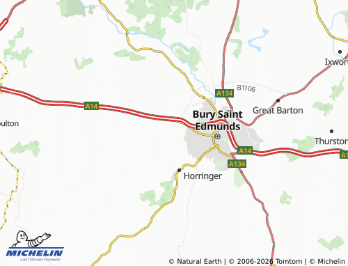 Carte MICHELIN Westley - ViaMichelin
