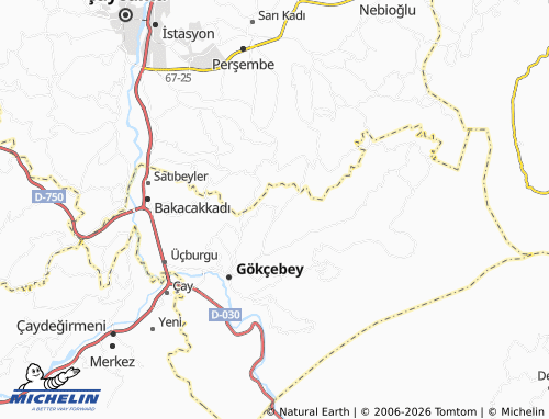 MICHELIN Aktarla map - ViaMichelin
