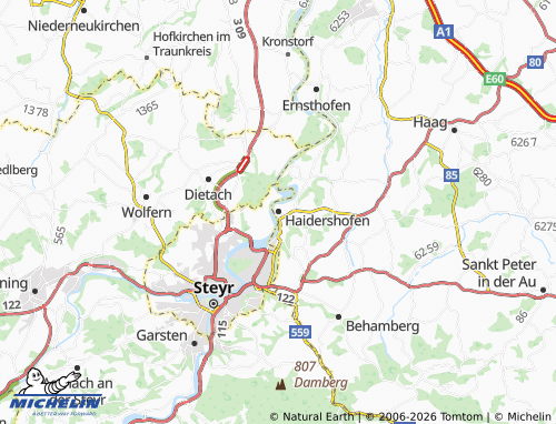 MICHELIN-Landkarte Haidershofen - ViaMichelin