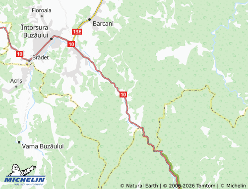 MICHELIN Zăbrătău map - ViaMichelin