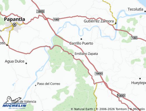 Mapa MICHELIN Emiliano Zapata - ViaMichelin