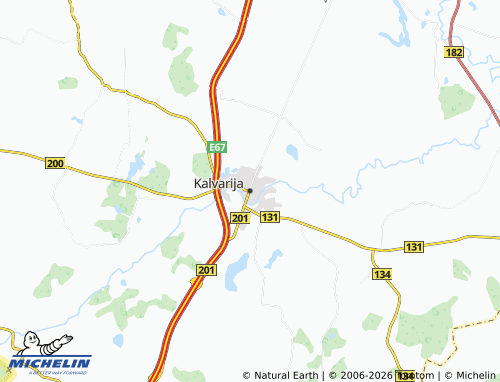 Mapa MICHELIN Kalvarija - ViaMichelin