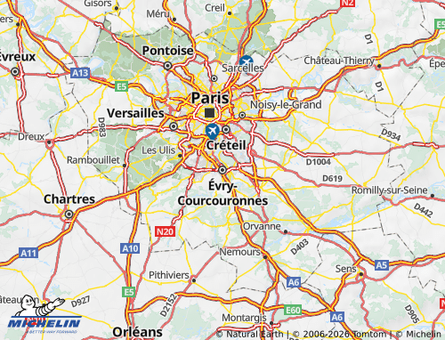 Mappa MICHELIN Essonne - ViaMichelin