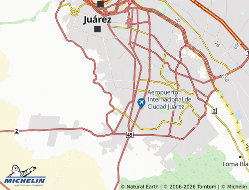 Mapa MICHELIN Praderas de los Oasis - ViaMichelin