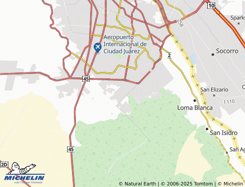 MICHELIN El Mezquital map - ViaMichelin