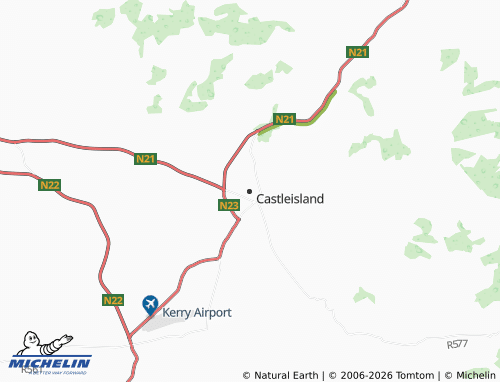 Kaart MICHELIN Castleisland - ViaMichelin