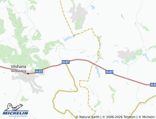 MICHELIN Komyshanka map - ViaMichelin