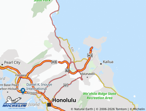 Mapa MICHELIN Kāne'ohe - ViaMichelin