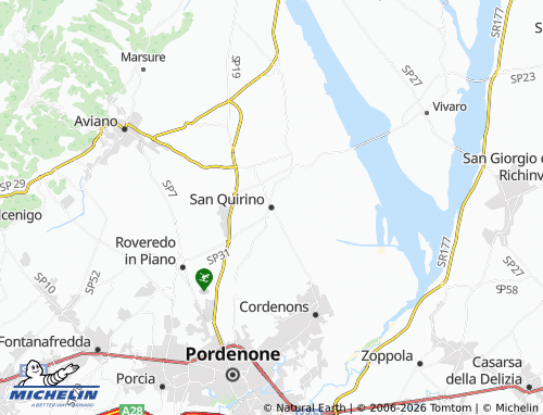 MICHELIN San Quirino map - ViaMichelin
