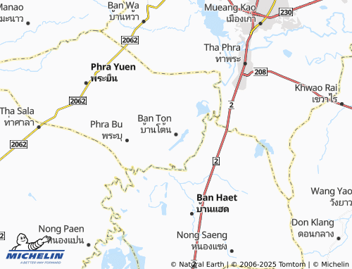 MICHELIN Ban Ton map - ViaMichelin