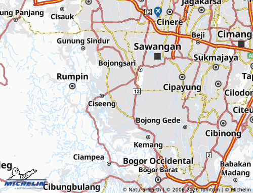 MICHELIN Jabon Mekar map - ViaMichelin