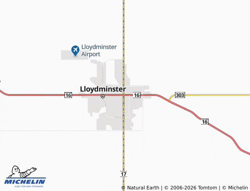 MICHELIN Lloydminster map - ViaMichelin
