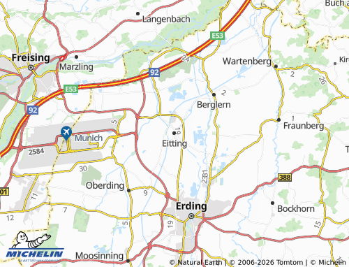 Kaart MICHELIN Eitting - ViaMichelin