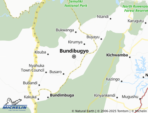 MICHELIN Bundibugyo map - ViaMichelin