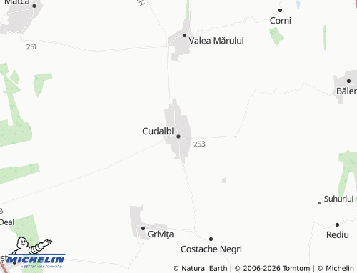 Mappa MICHELIN Cudalbi - ViaMichelin