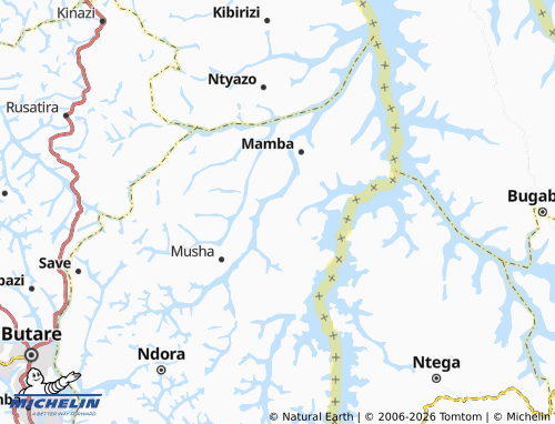 Mapa MICHELIN Kanyirantiba - ViaMichelin