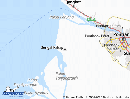 MICHELIN Sungai Kakap map - ViaMichelin