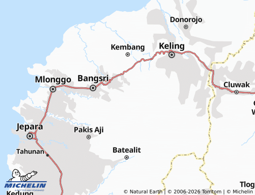 MICHELIN Srikandang map - ViaMichelin