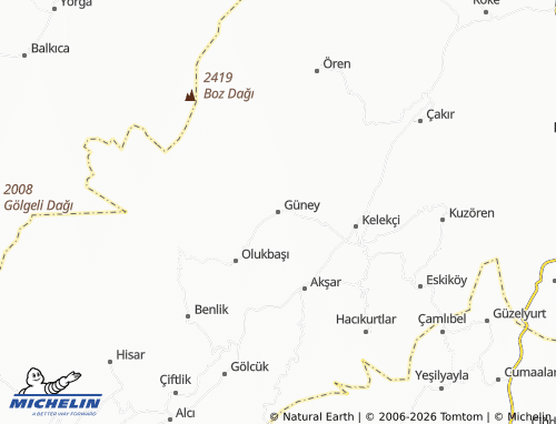MICHELIN Güney map - ViaMichelin