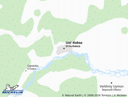 MICHELIN-Landkarte Ust'-Koksa - ViaMichelin